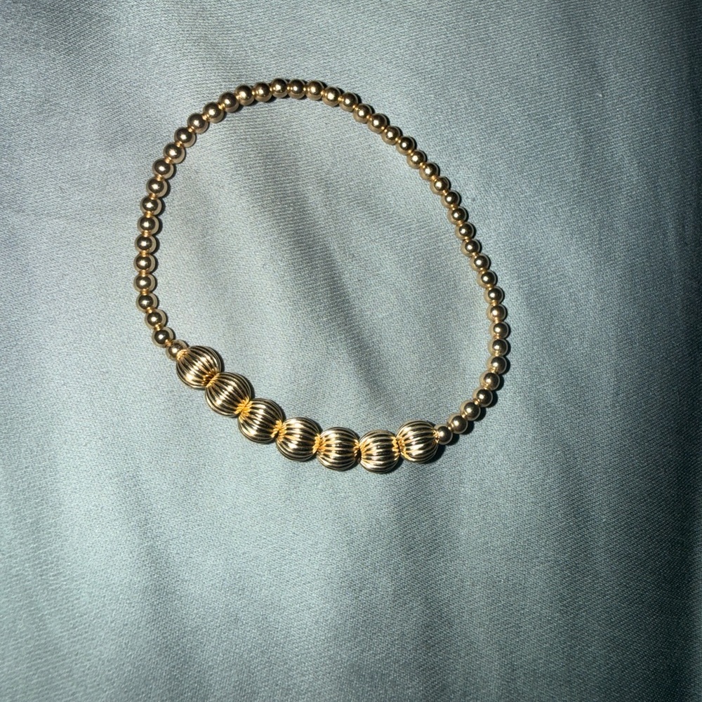 Gold Beaded Stretch Bracelet - Women Jewelry Enewton